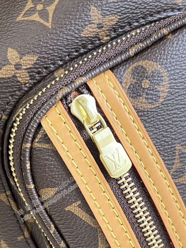 LV專櫃2023新款帆布中古雙肩包 M40107老花 路易威登老花男士背包雙肩包 dn1060